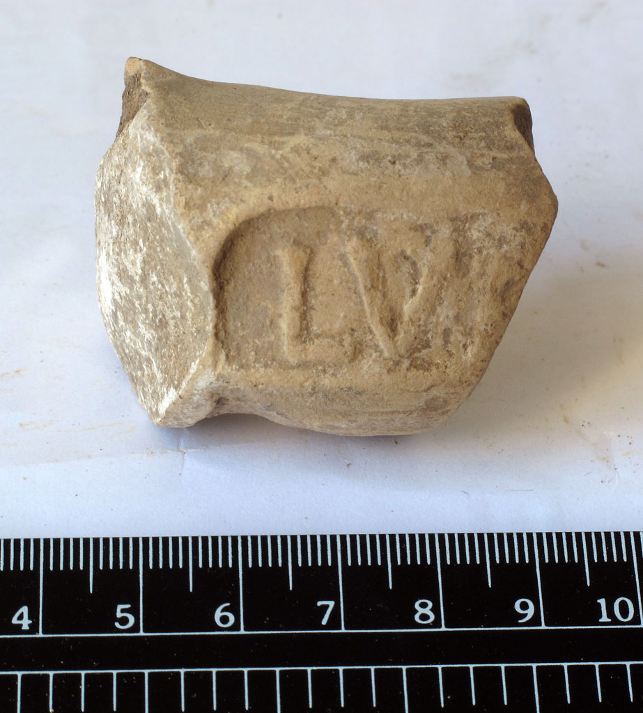 anfora/ ansa - manifattura di Giancola (metà/ metà secc. II/ I a.C)