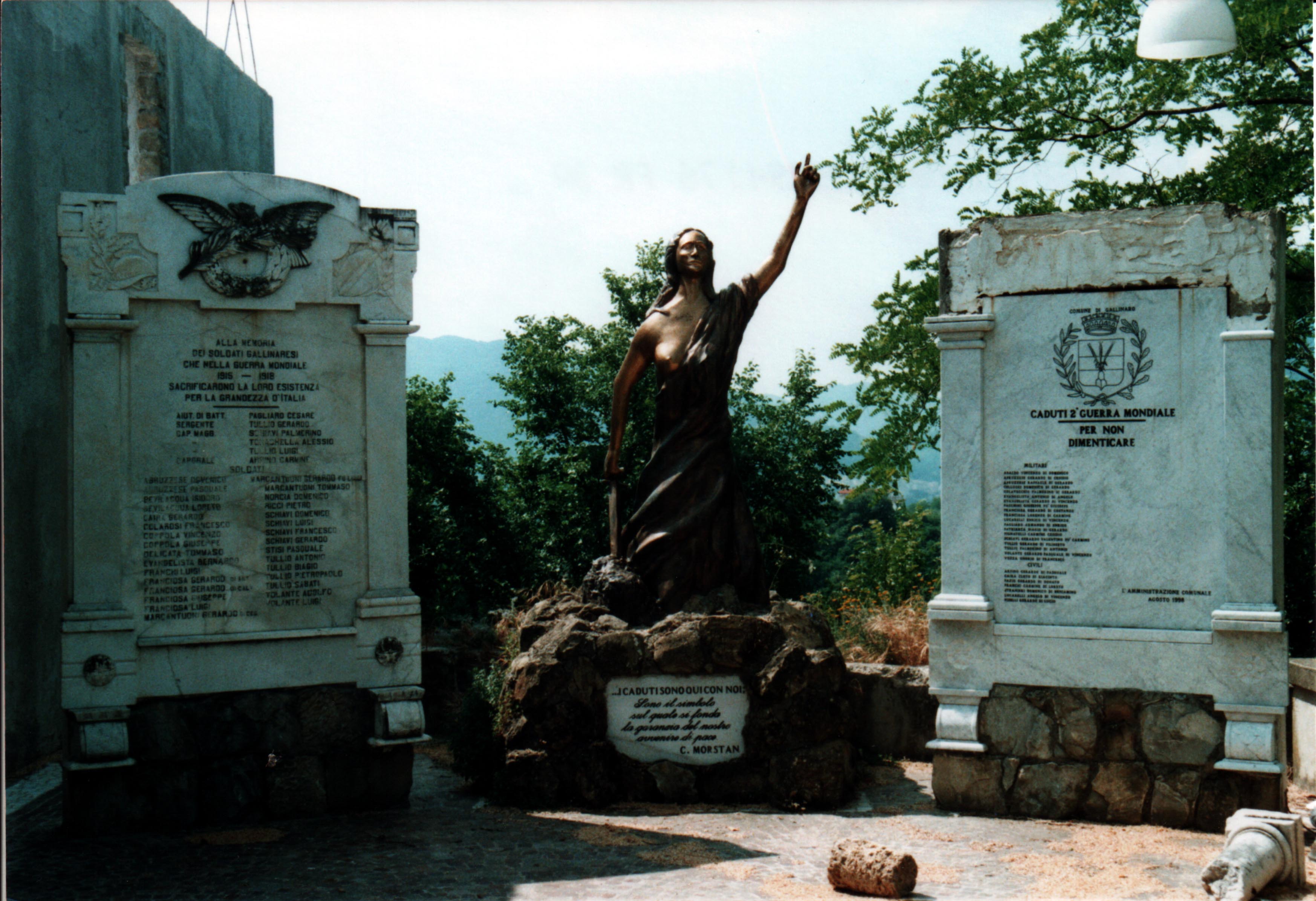 allegoria della Vittoria (monumento ai caduti) di Tocci Luciano - ambito laziale (sec. XX, sec. XX, sec. XX)