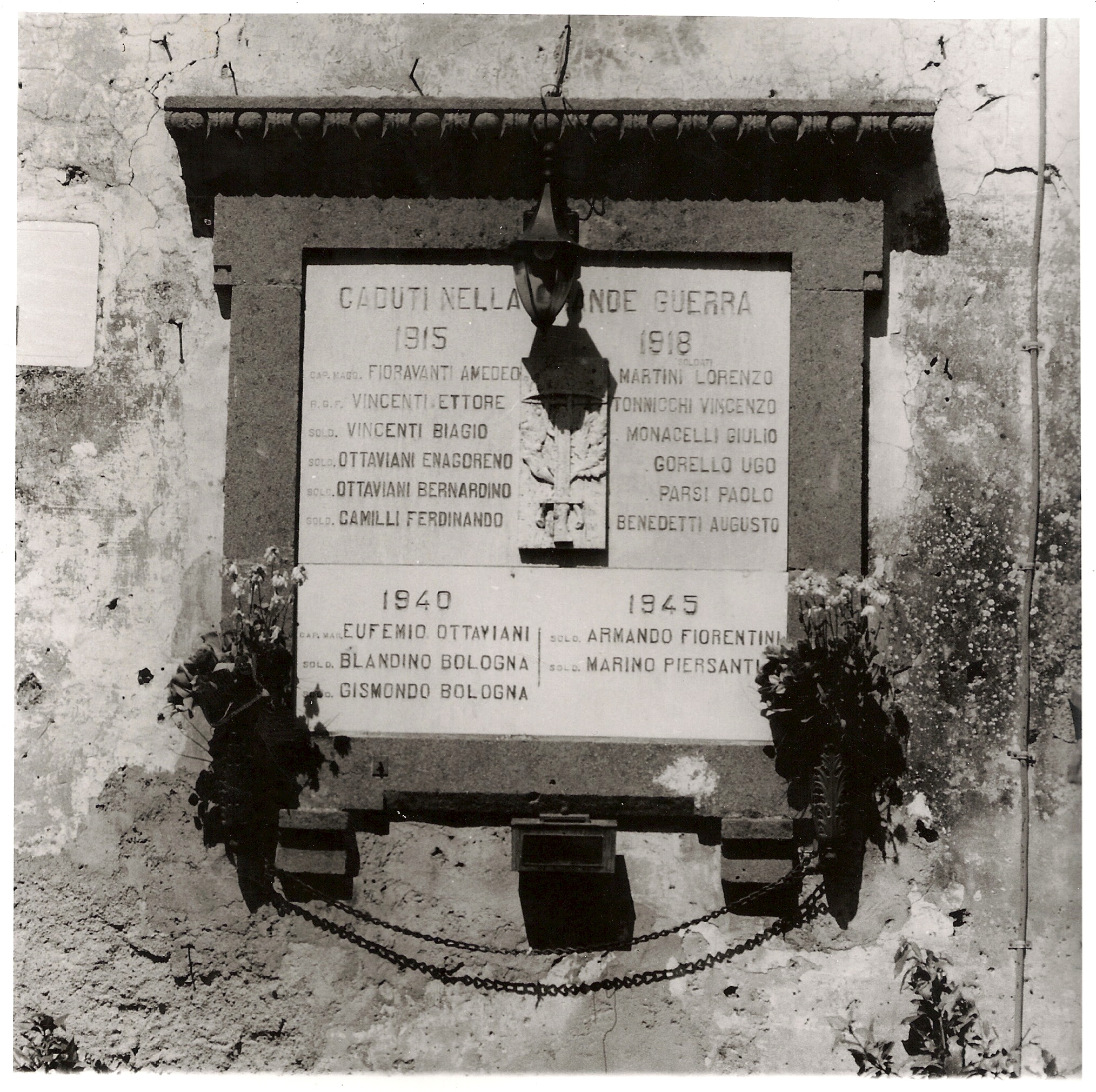 lapide commemorativa ai caduti - ambito viterbese (sec. XX)