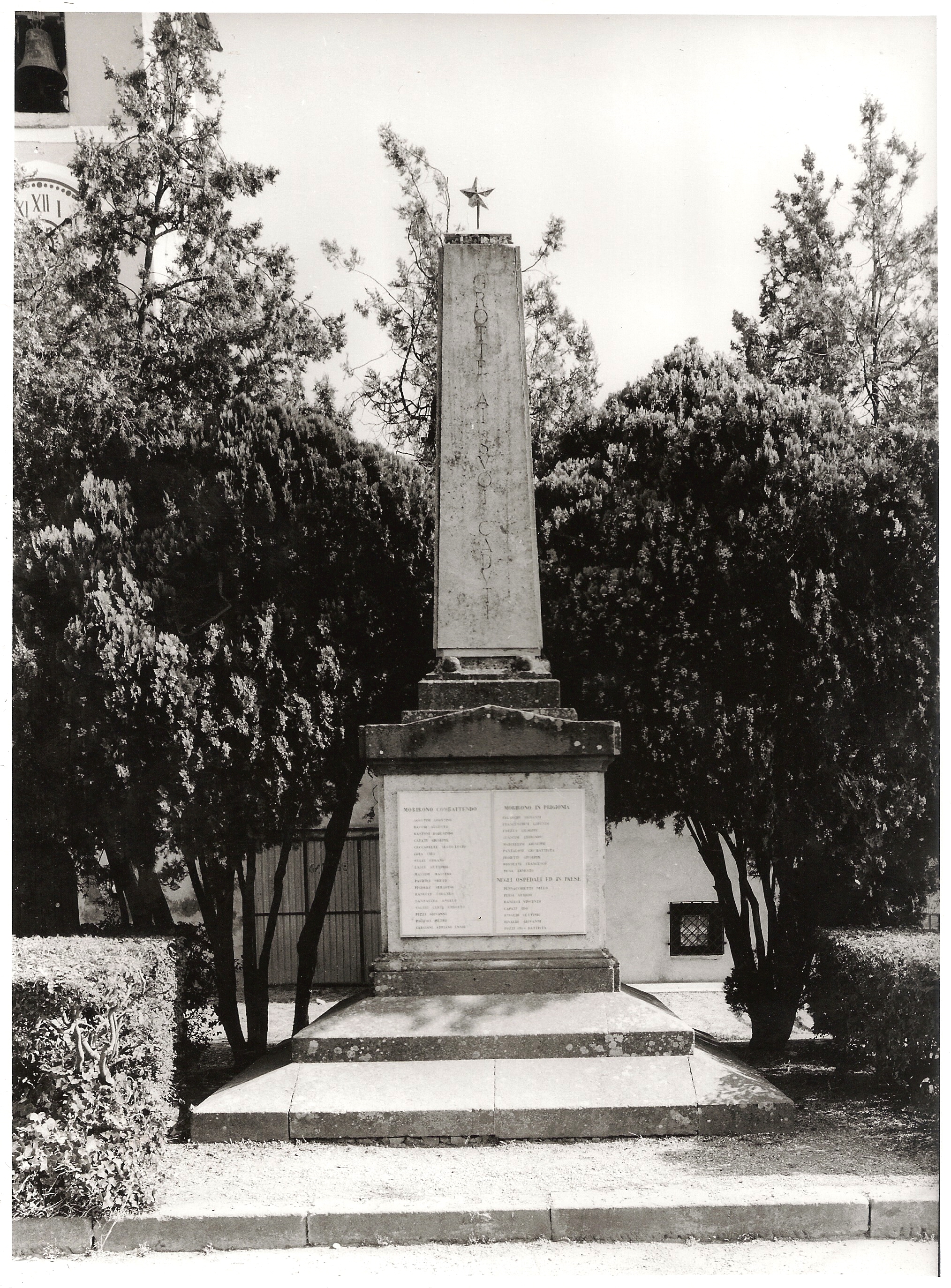 monumento ai caduti - ad obelisco - ambito viterbese (sec. XX)