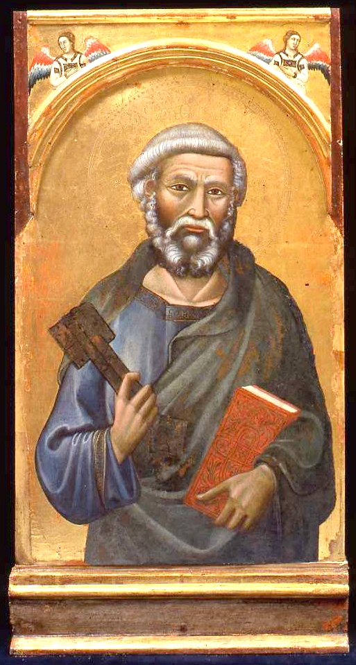 Polittico di Montelabate, San Pietro (scomparto di polittico, elemento d'insieme) di Meo di Guido da Siena (sec. XIV)