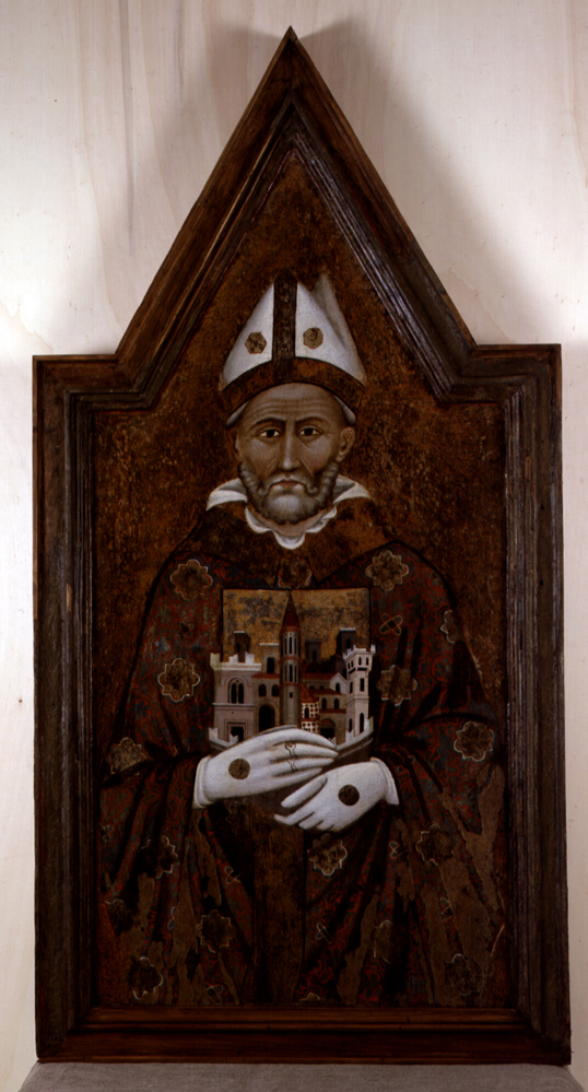 Santi (dipinto, elemento d'insieme) di Maestro dei dossali di Montelabate (Vanni di Baldolo?) (attribuito) (sec. XIV)