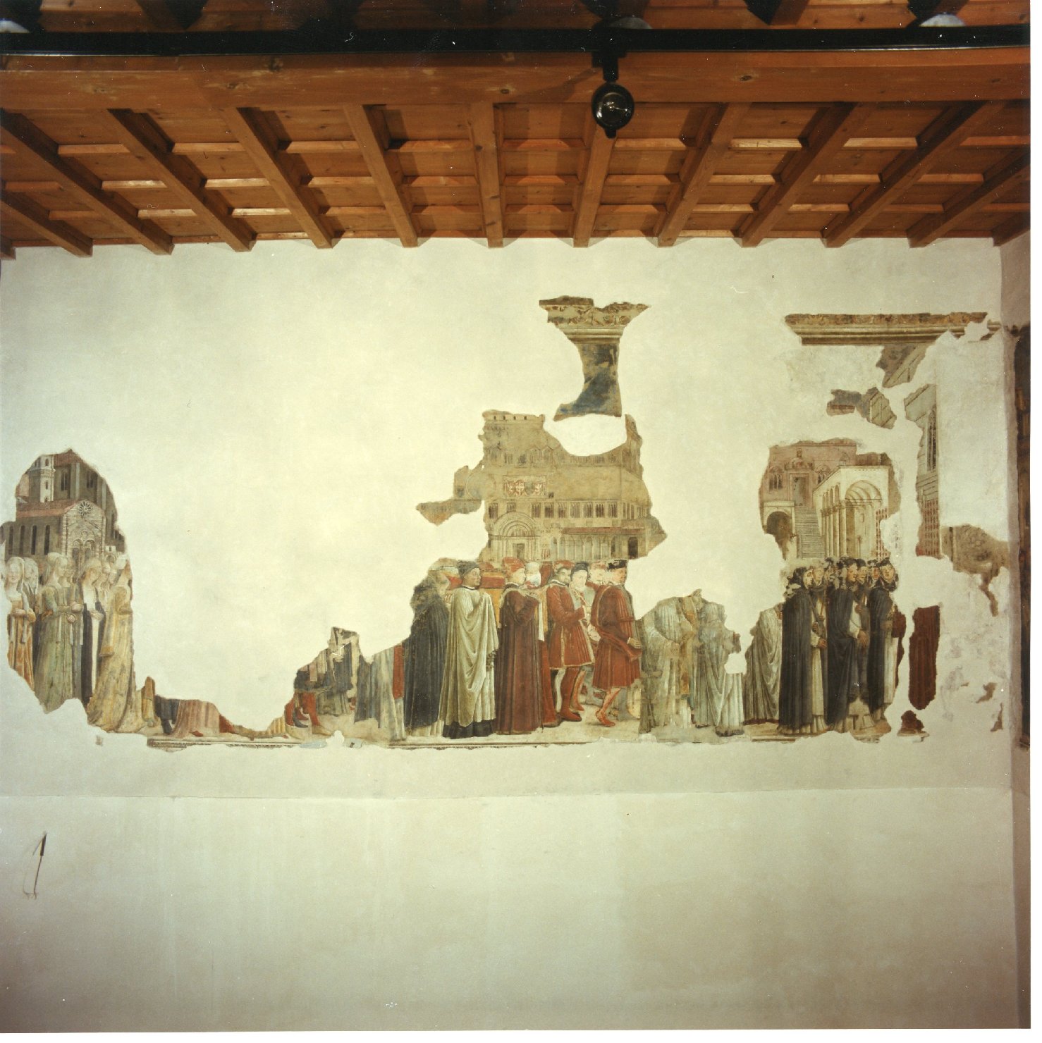 Seconda traslazione delle reliquie di Sant'Ercolano (dipinto, elemento d'insieme) di Bonfigli Benedetto (attribuito) (seconda metà sec. XV)