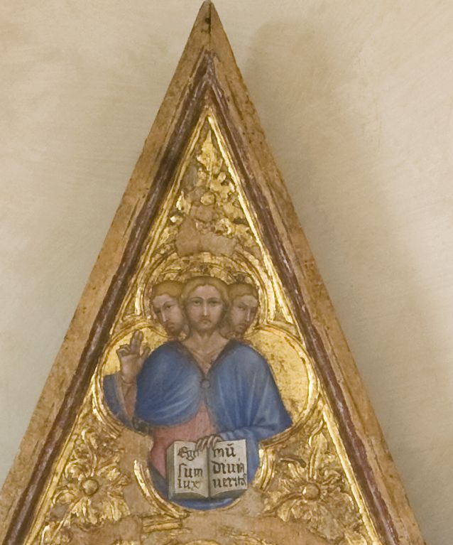 Trinità (cimasa, elemento d'insieme) di Nelli Ottaviano (inizio sec. XV)