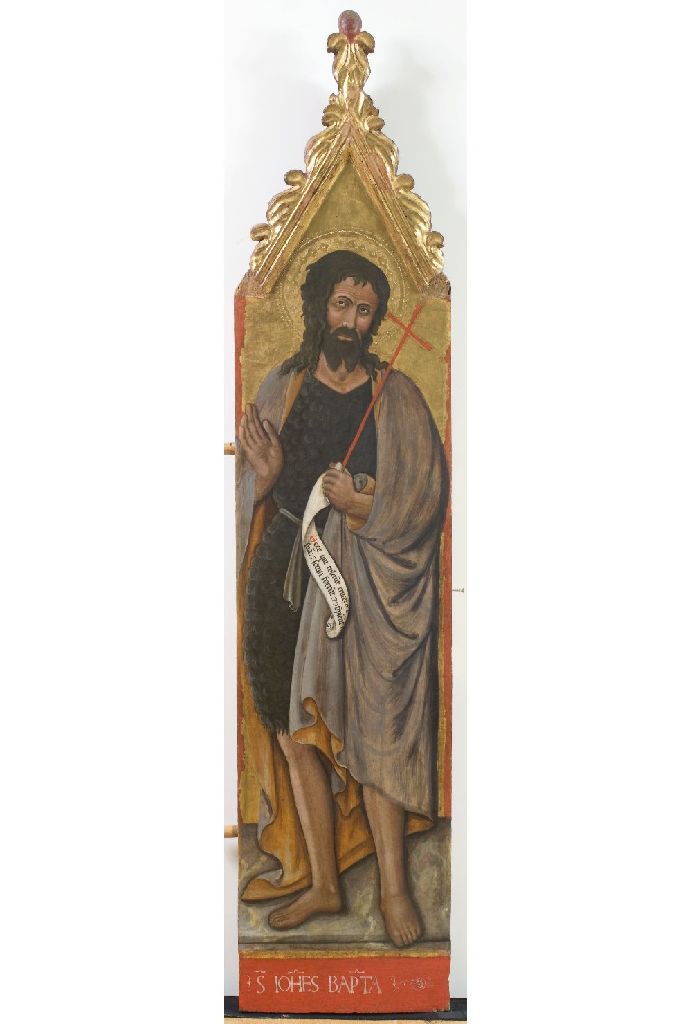 San Giovanni Battista (scomparto di polittico, elemento d'insieme) di Pietro di Nicola Baroni (attribuito) (prima metà sec. XV)