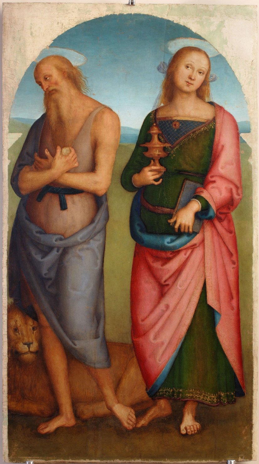 Santi (scomparto di polittico, elemento d'insieme) di Vannucci Pietro detto il Perugino (attribuito) (primo quarto sec. XVI)