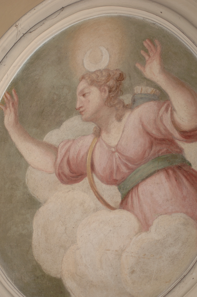 Diana dea della caccia, Diana dea della caccia (decorazione pittorica) di Bolla Giovanni (primo quarto XVIII)