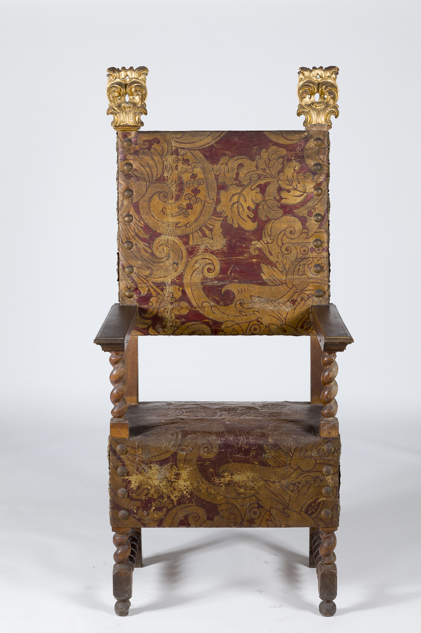 seggiolone - ambito Italia centro-settentrionale (metà XVII)