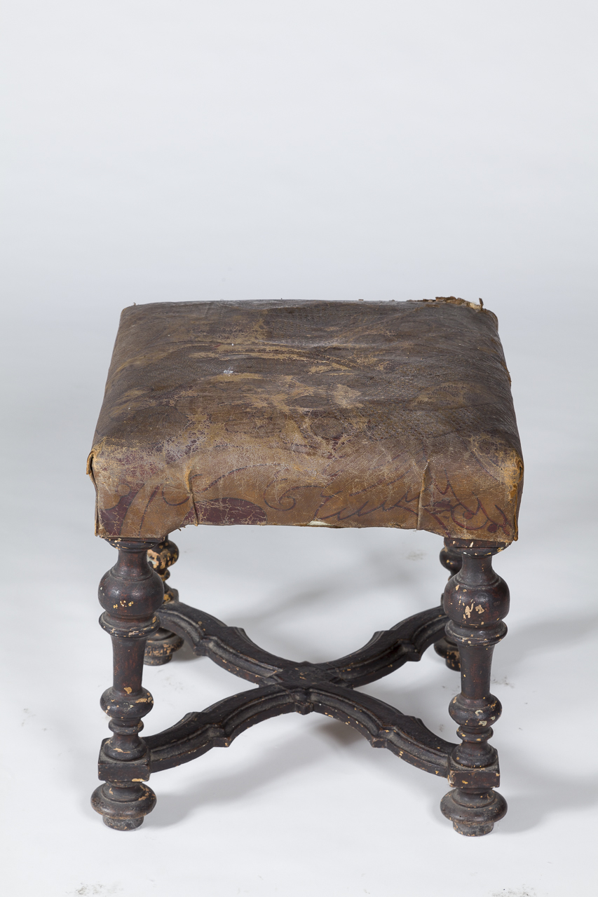 sgabello - ambito piemontese (fine/ inizio XVII)