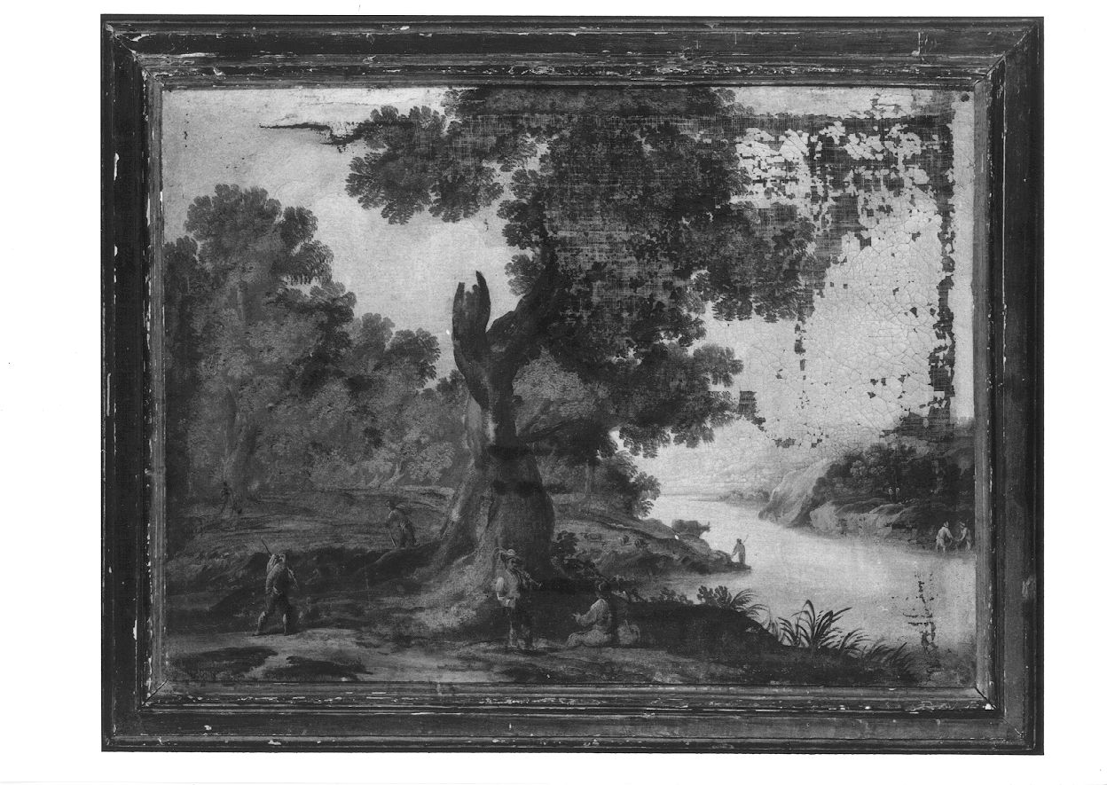 scena campestre (dipinto, opera isolata) di Dal Fenochio C (seconda metà sec. XVIII)