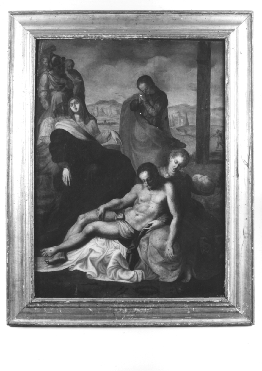 compianto sul Cristo morto (dipinto, opera isolata) - ambito toscano (seconda metà sec. XVI)