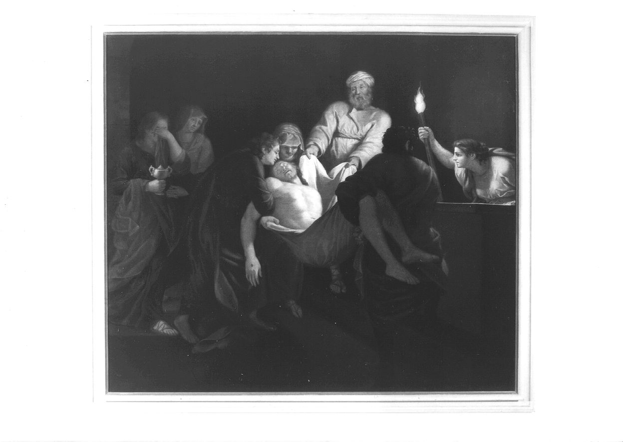 deposizione di Cristo nel sepolcro (dipinto, opera isolata) - ambito tedesco (?) (seconda metà sec. XIX)