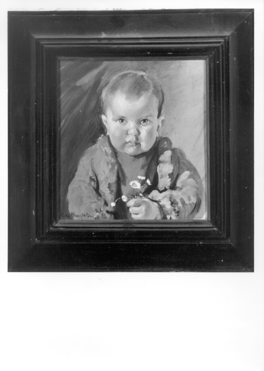 ritratto di bambino (dipinto, opera isolata) di Brustolin Zaccarian Fiore (prima metà sec. XX)