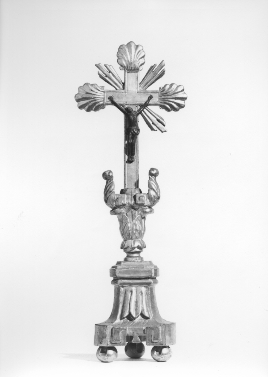 croce d'altare, opera isolata - ambito piemontese (primo quarto sec. XIX)