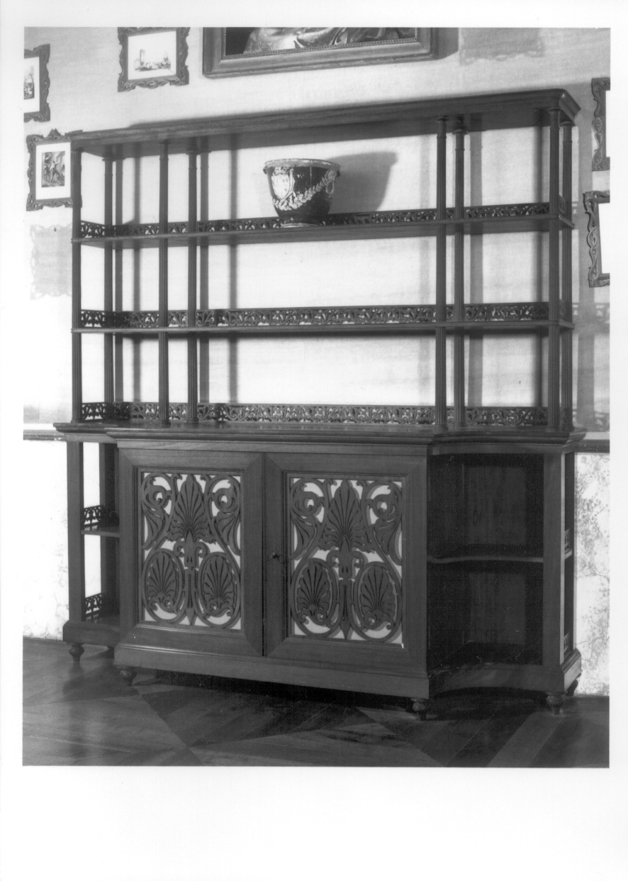 credenza con alzata, opera isolata di Palagi Pelagio (attribuito) (secondo quarto sec. XIX)