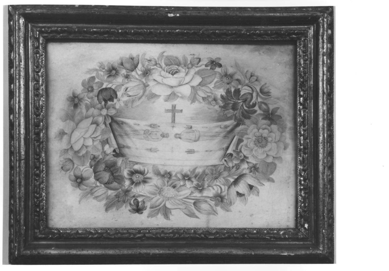 Sacra Sindone (dipinto, opera isolata) - ambito piemontese (inizio sec. XVIII)