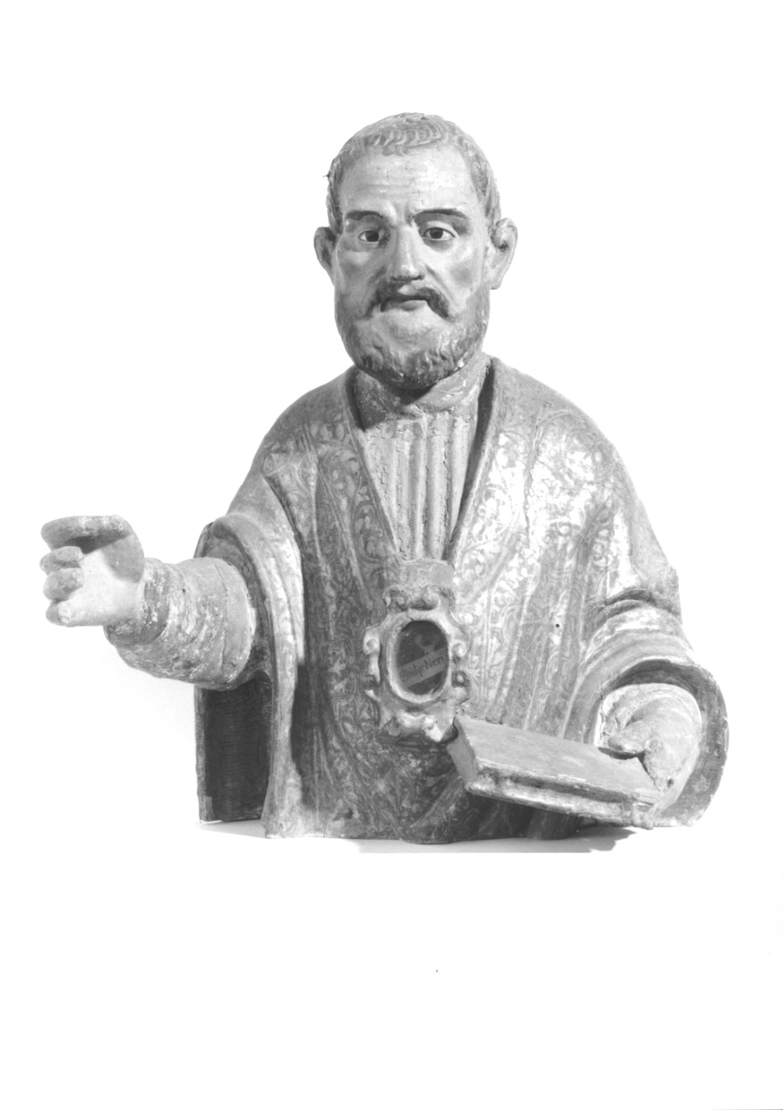 San Filippo Neri (reliquiario - a busto, opera isolata) - ambito piemontese (prima metà sec. XVII)