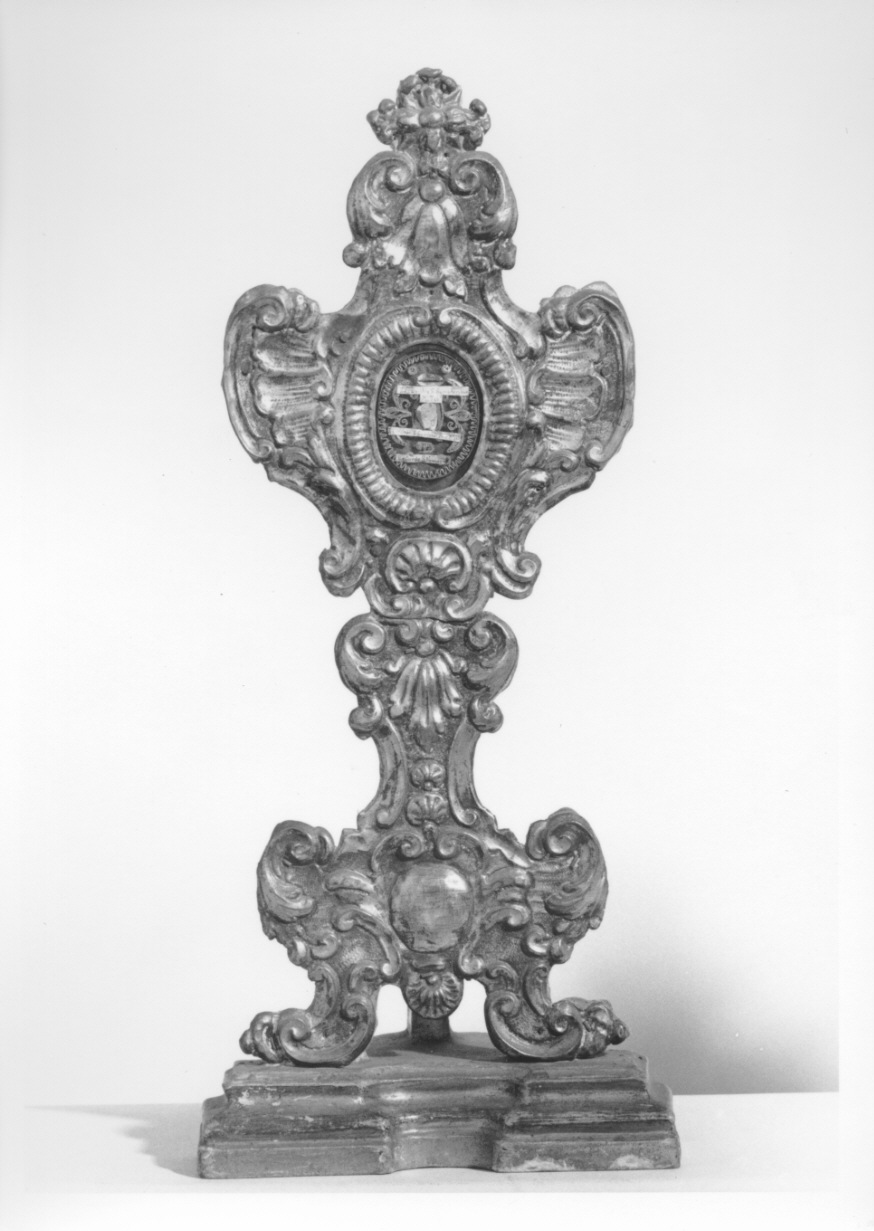 reliquiario - a ostensorio, opera isolata - ambito piemontese (seconda metà sec. XVIII)