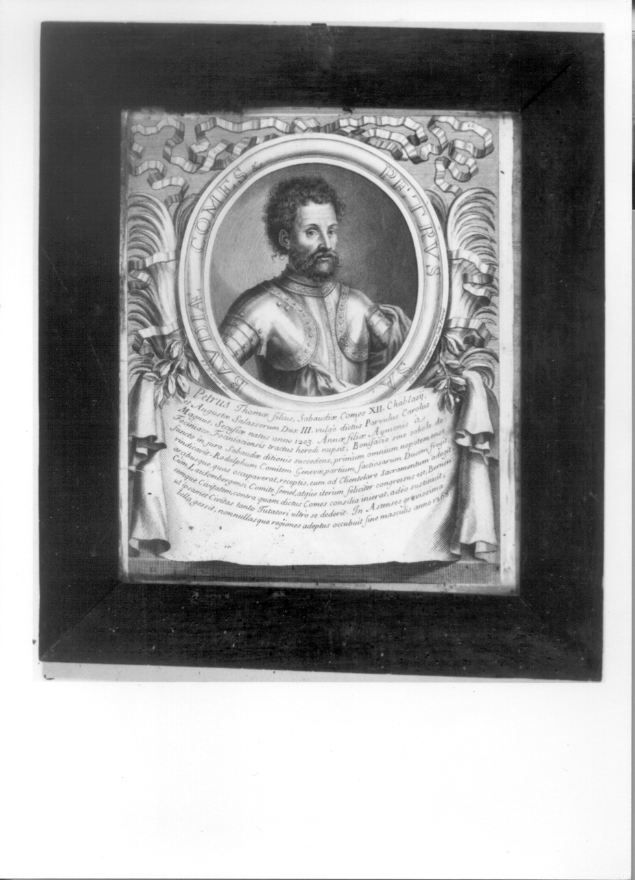 ritratto a mezzo busto di Pietro di Savoia (stampa, elemento d'insieme) di De Lange François, Giffart Pierre (inizio sec. XVIII)