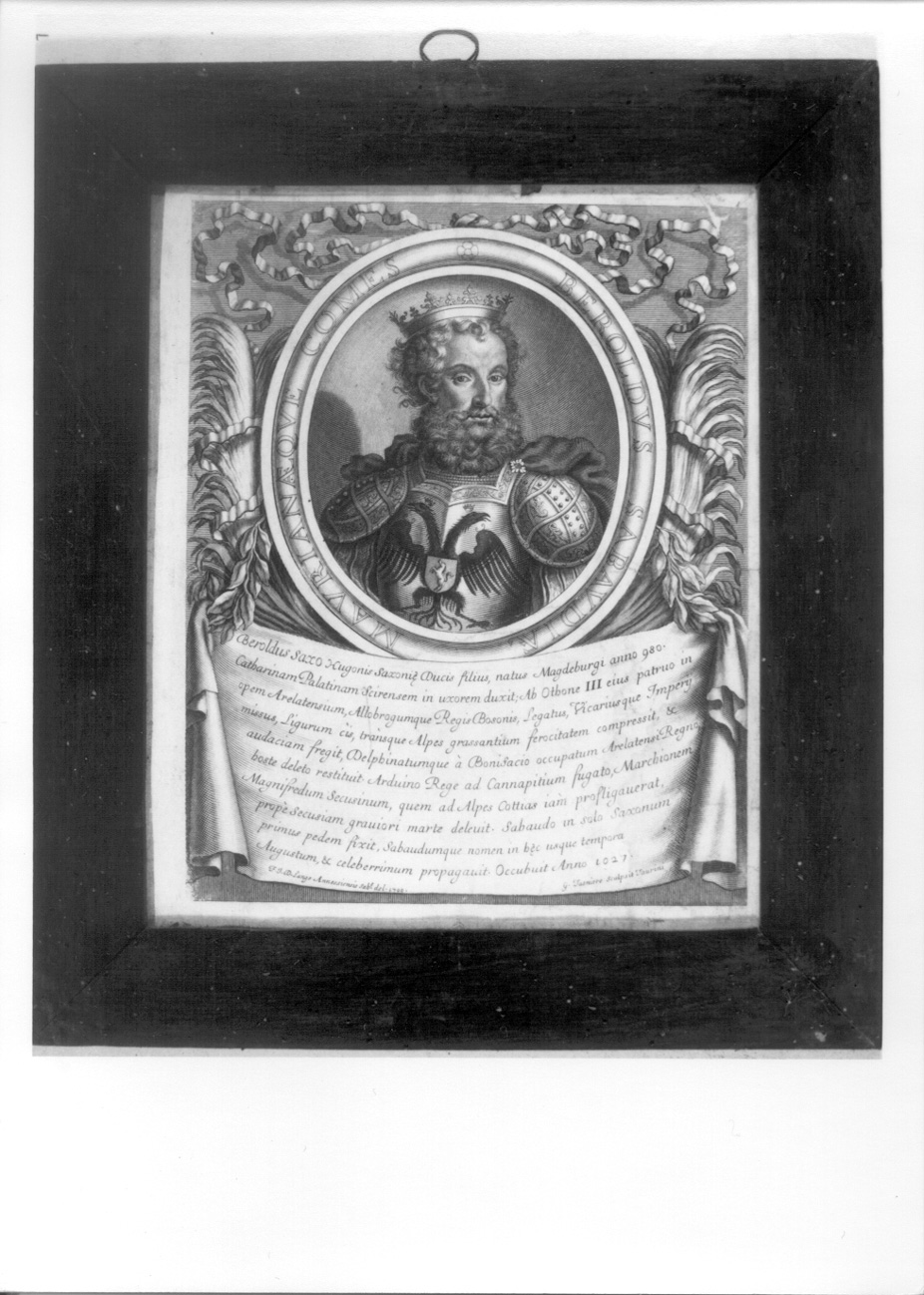 ritratti di personaggi maschili di Casa Savoia (stampa, serie) di De Lange François, Tasnière Georges, Giffart Pierre (sec. XVIII)