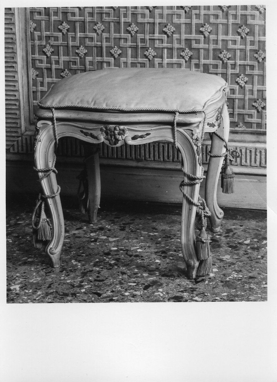 sgabello, serie - ambito piemontese (metà sec. XVIII)