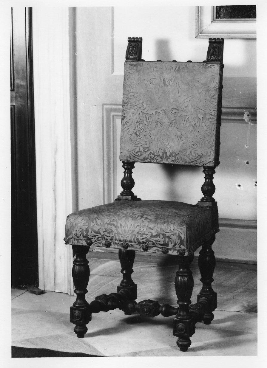 sedia, serie - ambito piemontese (seconda metà sec. XIX)