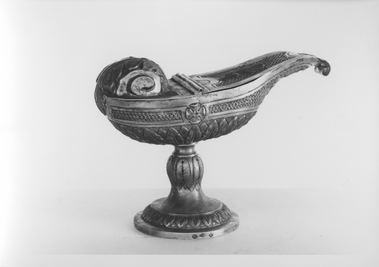 navicella portaincenso, opera isolata di Almeggiano Giuseppe (prima metà sec. XIX)