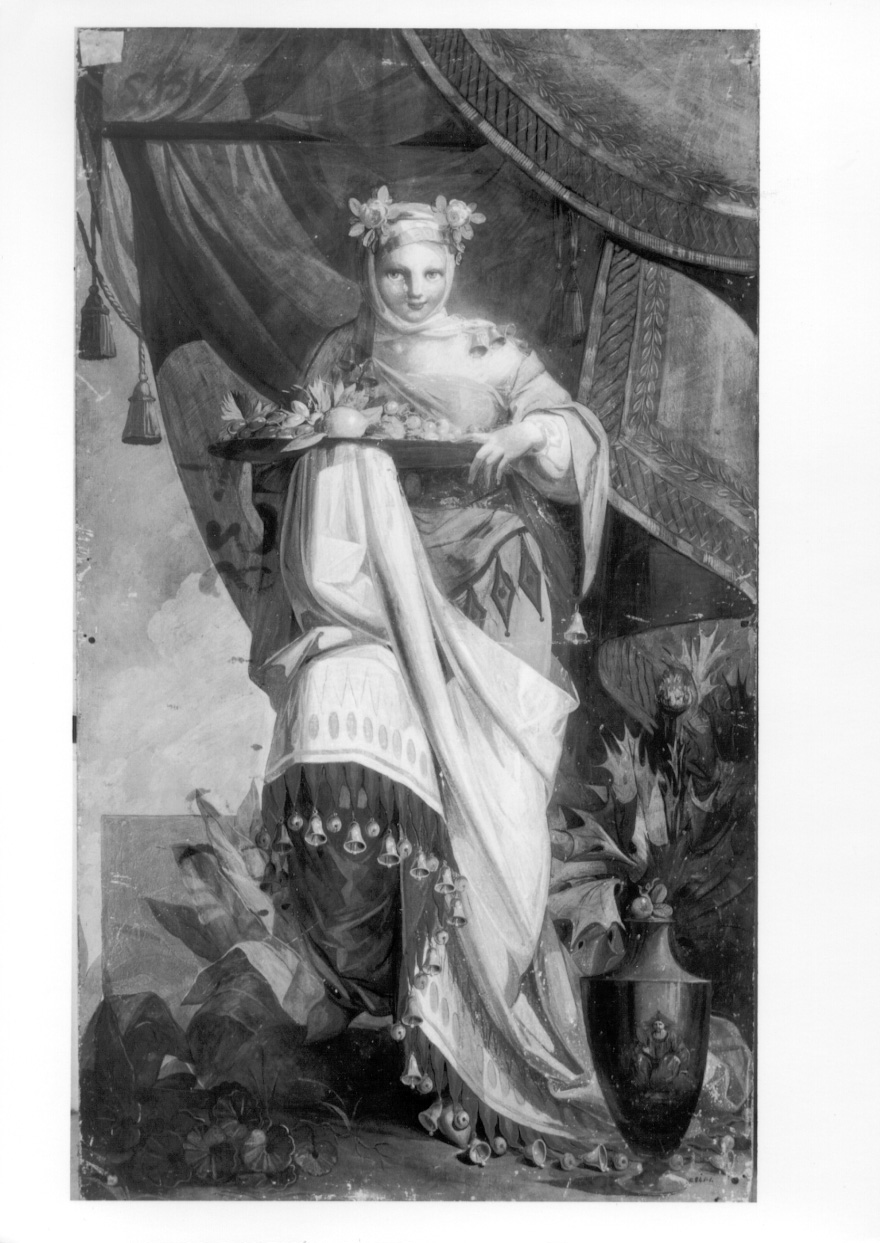 allegoria dell'autunno (sovrapporta, opera isolata) di Visca Giuseppe (maniera) (fine/ inizio secc. XVIII/ XIX)