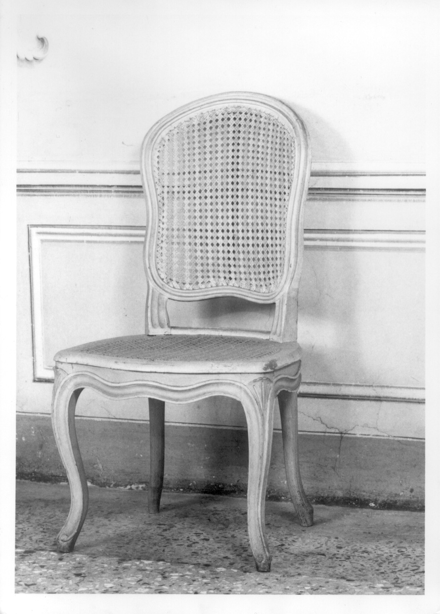 sedia, serie - ambito piemontese (metà sec. XVIII)