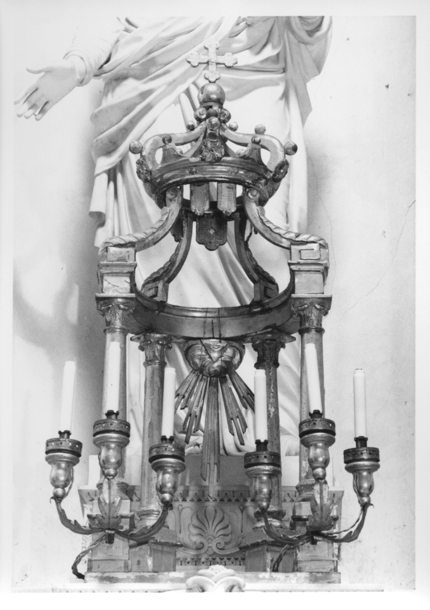 tronetto per esposizione eucaristica, opera isolata - ambito piemontese (prima metà sec. XIX)