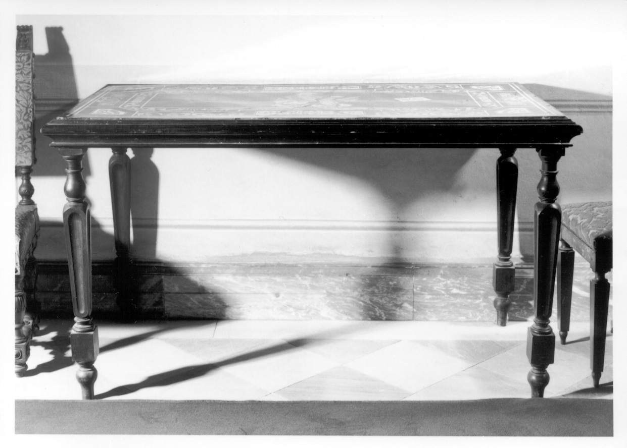 tavolo da muro, opera isolata - bottega piemontese (seconda metà sec. XVII)