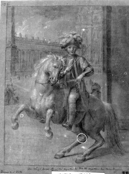 Ritratto equestre di Luigi Braschi Onesti (disegno) di Nocchi Bernardino (attribuito) (fine sec. XVIII)