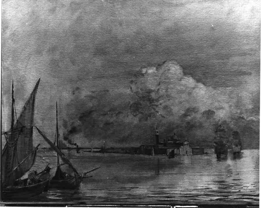 ISOLA DI SAN GIORGIO A VENEZIA (dipinto) di Cenami Amedeo (sec. XX)