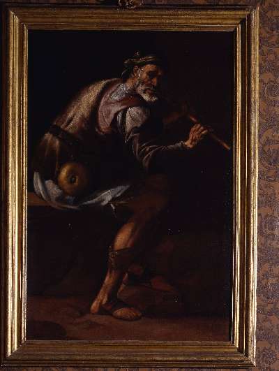 SUONATORE DI ZUFOLO (dipinto, opera isolata) di Paolini Pietro (sec. XVII)