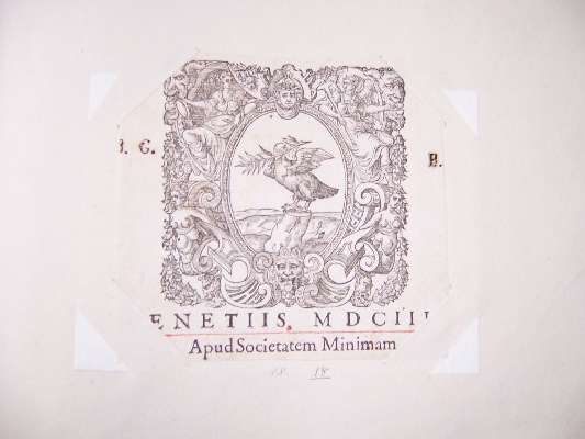 frontespizio (stampa) - ambito europeo (sec. XVII)
