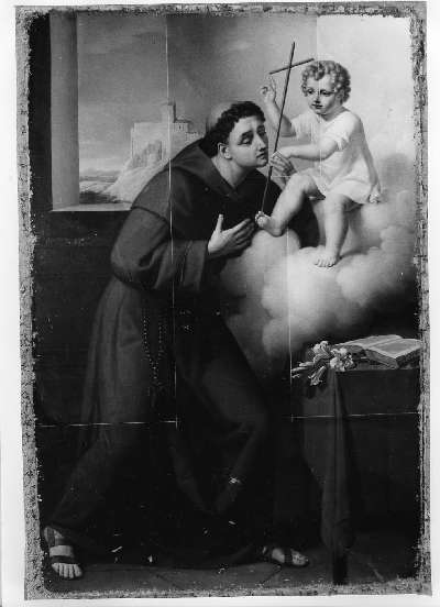 Sant'Antonio di Padova, Sant'Antonio da Padova (dipinto) di Nocchi Pietro (sec. XIX)