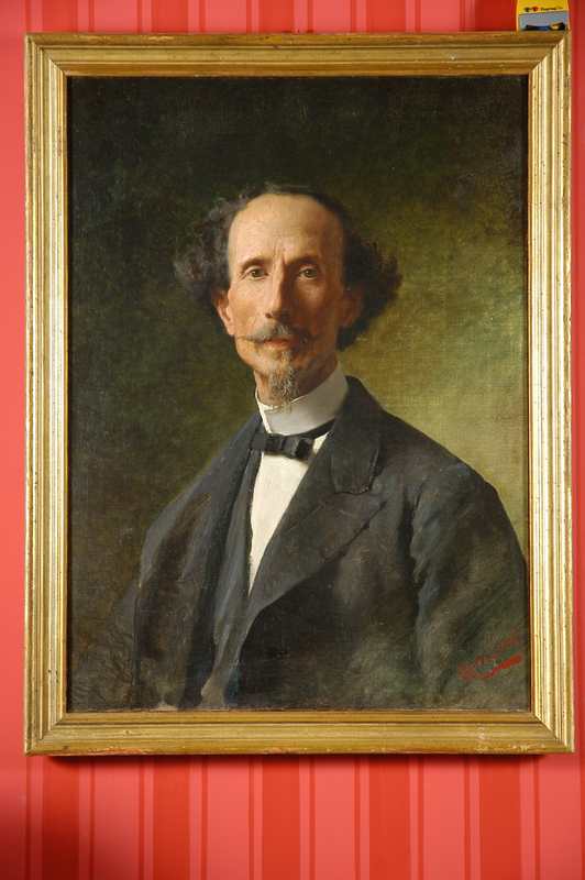 Ritratto di Carlo Dal Poggetto, Ritratto di Carlo Dal Poggetto (dipinto) di Gelli Edoardo (sec. XIX)