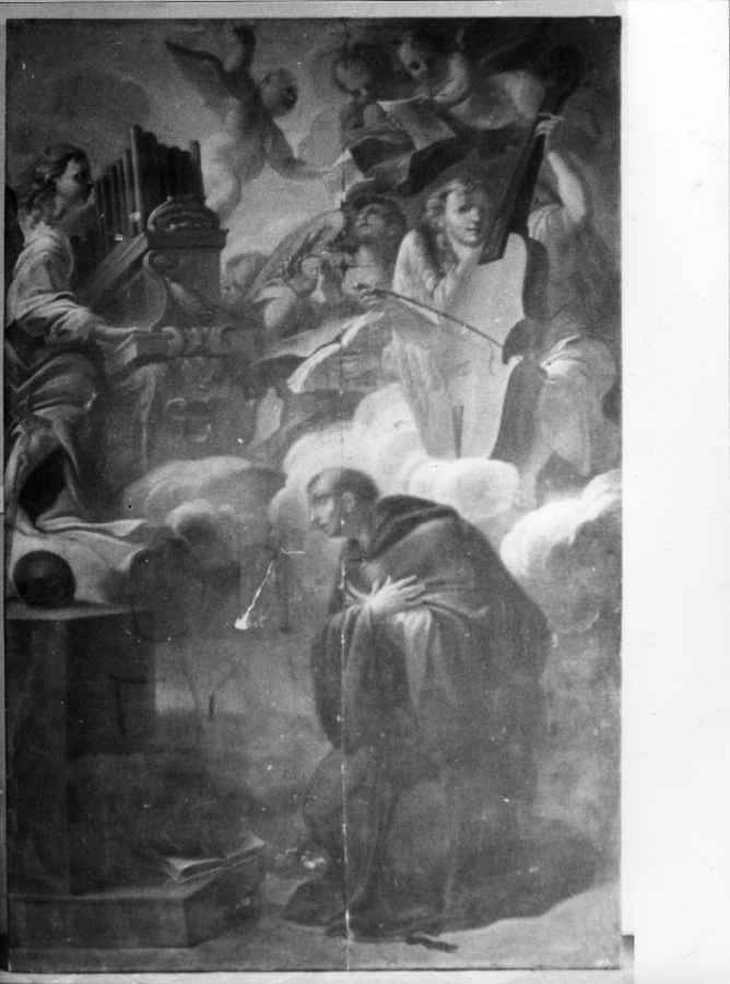 estasi di San Nicola da Tolentino (dipinto, opera isolata) - ambito lucchese (sec. XVIII)