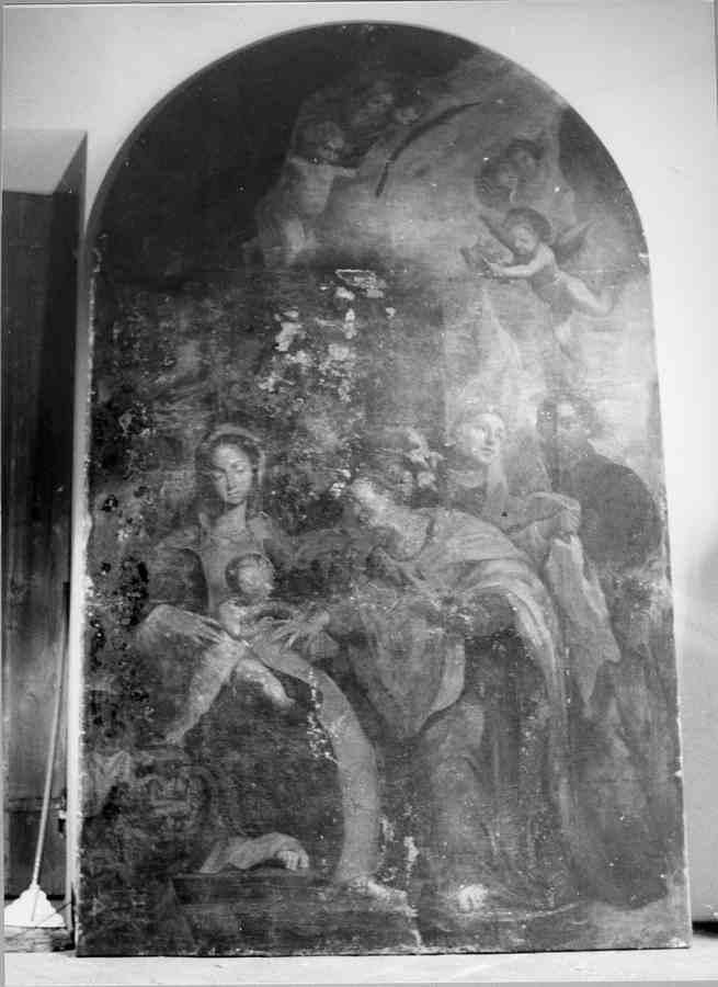 matrimonio mistico di Santa Caterina d'Alessandria (dipinto, opera isolata) di Mannucci Gaspare (e aiuti) (prima metà sec. XVII)