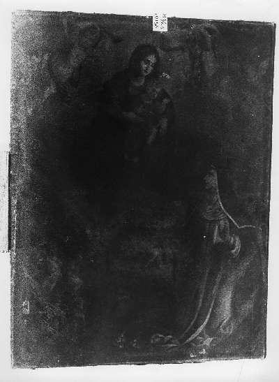 SANTA CATERINA INTERCEDE PRESSO LA VERGINE PER I PRIGIONIERI (dipinto, opera isolata) di Ferrucci Giovanni Domenico (e aiuti) (terzo quarto sec. XVII)