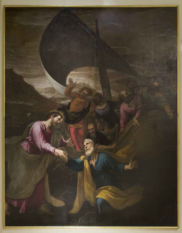 vocazione di San Pietro (dipinto, opera isolata) di Sorri Pietro (sec. XVII)