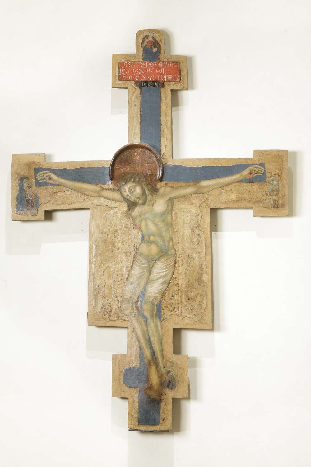 CRISTO CROCIFISSO (croce dipinta) di Paolo da Siena (attribuito) (sec. XIV)