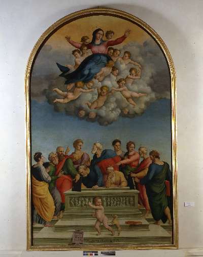 ASSUNZIONE DELLA MADONNA (dipinto) di Ezechia da Vezzano detto Zacchia il Vecchio (sec. XVI)