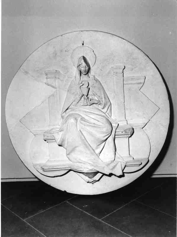 figura allegorica femminile (medaglione, serie) di Passaglia Augusto (secc. XIX/ XX)