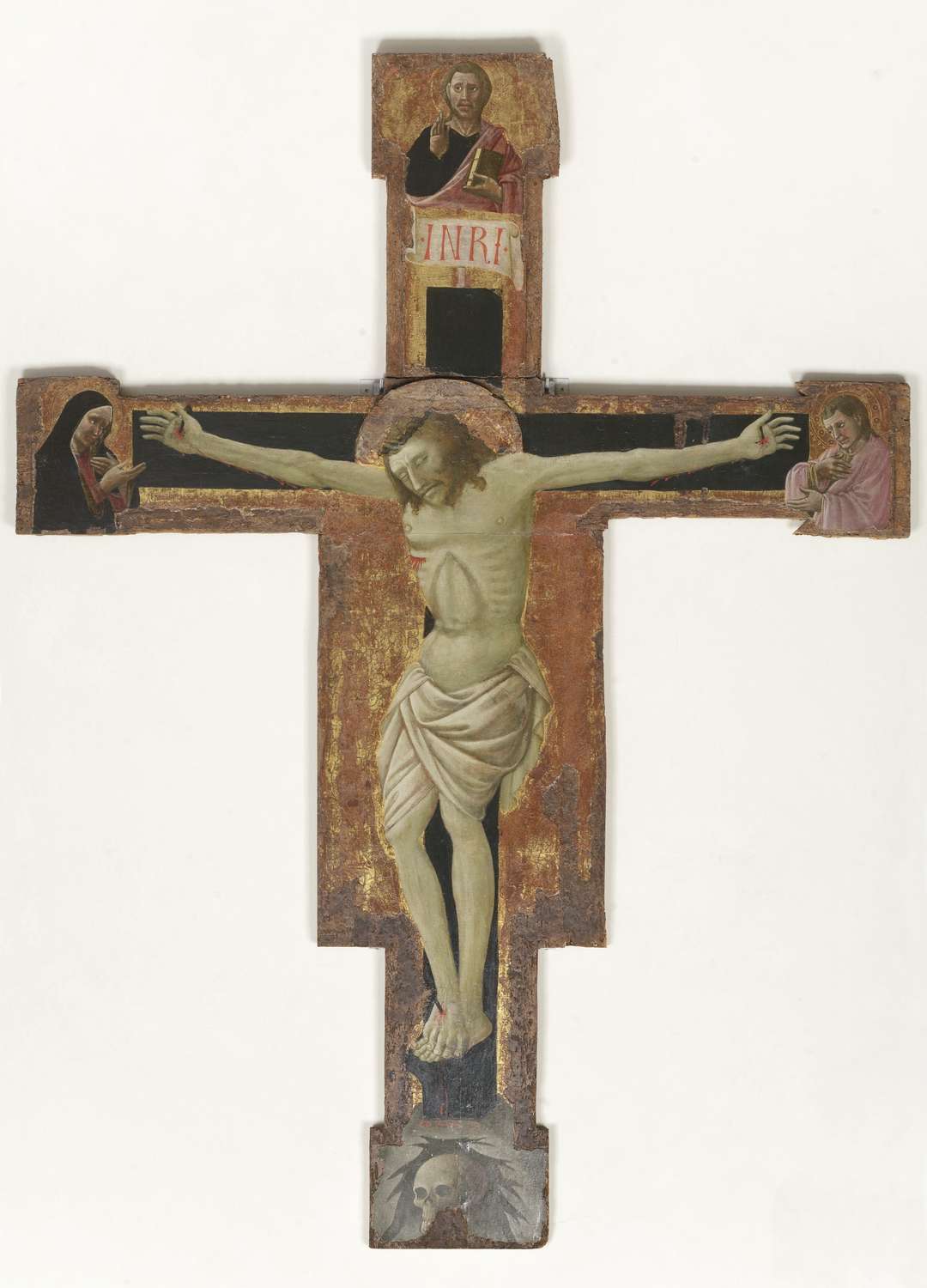 Cristo crocifisso (croce dipinta) di Borghese di Piero (attribuito) (metà sec. XV)