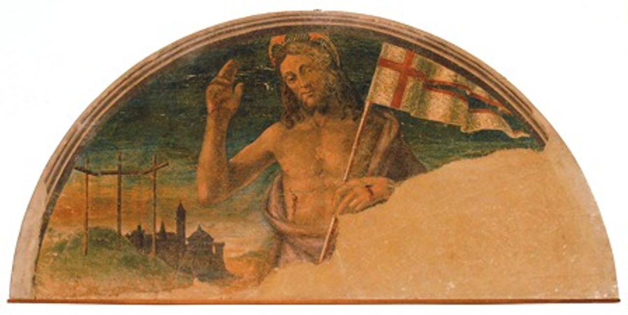 Cristo Risorto, Cristo Risorto (dipinto - affresco, serie) di Angelo di Lorentino (attribuito) (primo quarto XVI)