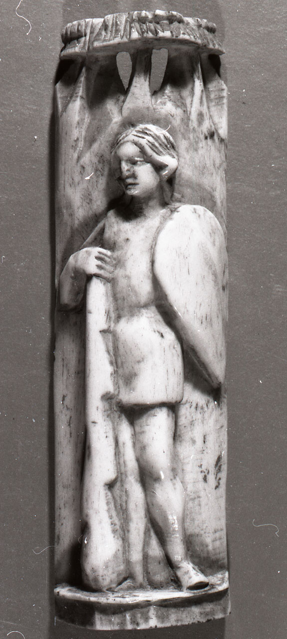 placchetta di cofanetto, elemento d'insieme - bottega degli Embriachi (prima metà sec. XV)