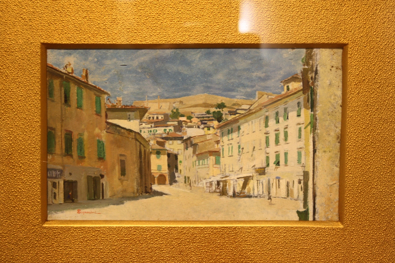 Veduta di Portoferraio, Veduta di Portoferraio (dipinto) di Signorini Telemaco (sec. XIX)