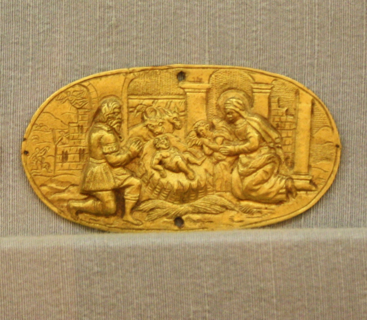 Natività di Gesù, natività di Gesù (placchetta) - produzione Germania meridionale (sec. XVI)