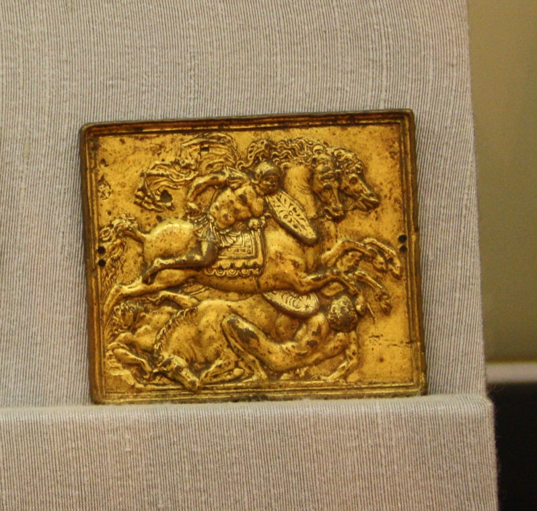 Scena di battaglia, scena di battaglia (placchetta) di Mondella Galeazzo detto Moderno (fine/ inizio secc. XV/ XVI)
